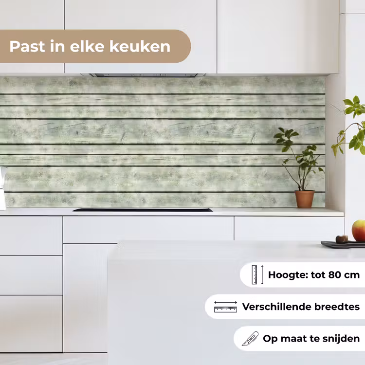 Keuken achterwand - Vintage - Hout - Patronen - Plank — 4