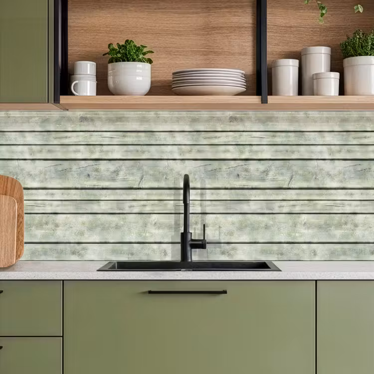 Keuken achterwand - Vintage - Hout - Patronen - Plank — 5