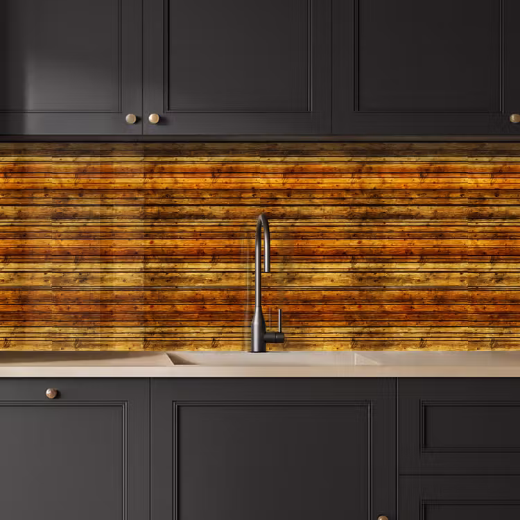 Keuken achterwand - Vintage - Hout - Patronen - Planken — 6