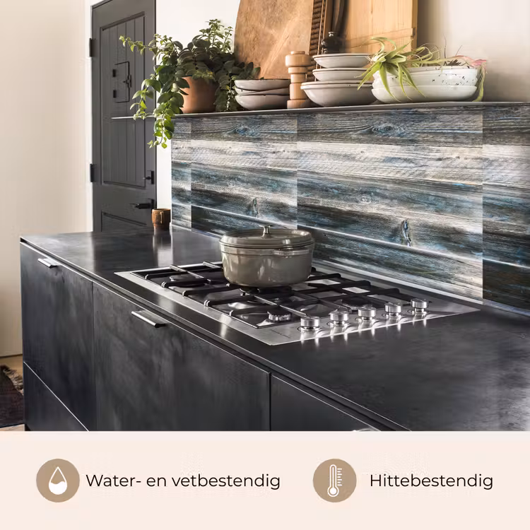 Keuken achterwand - Vintage - Patroon - Hout — 3