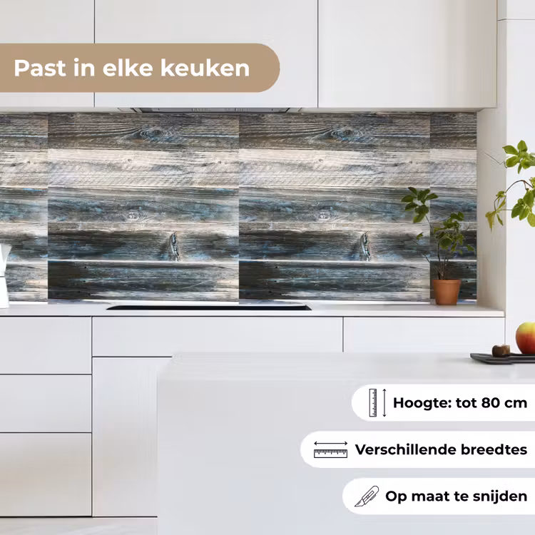 Keuken achterwand - Vintage - Patroon - Hout — 4