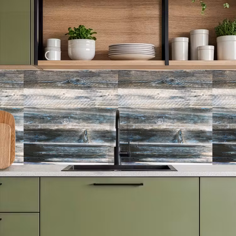 Keuken achterwand - Vintage - Patroon - Hout — 5