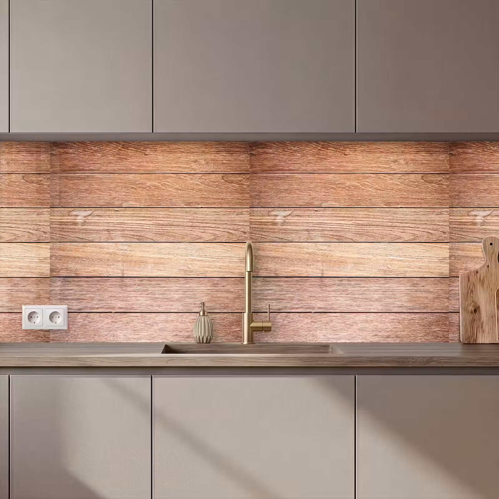 Keuken achterwand - Eikenhout - Planken - Patronen — 1