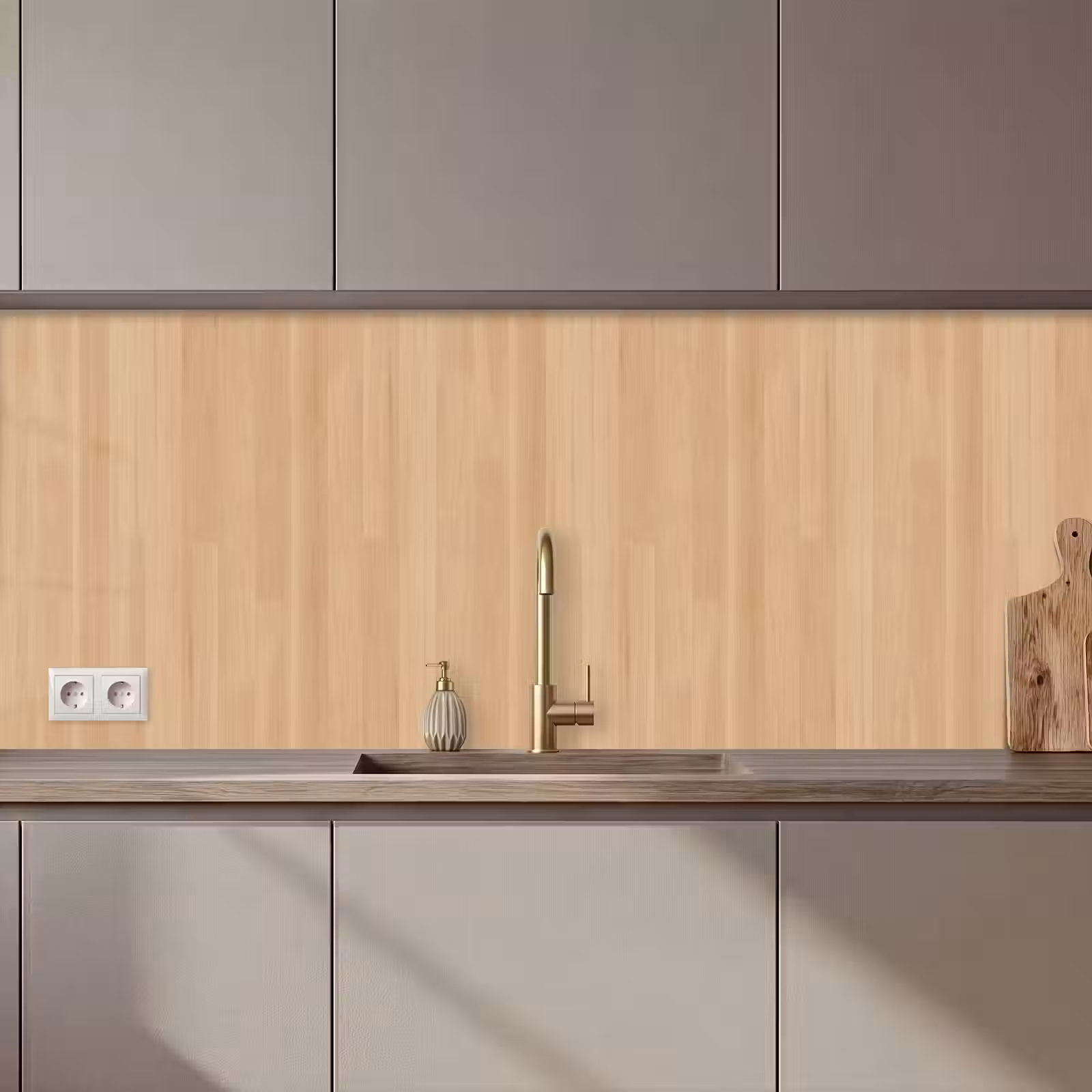 Keuken achterwand - Naturel - Hout - Plank - Patronen — 1