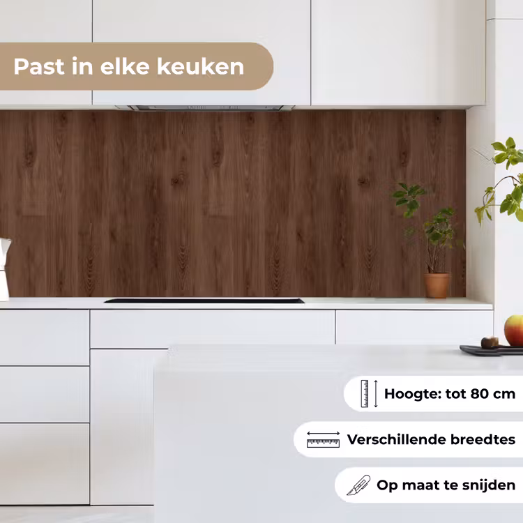 Keuken achterwand - Bruin - Patronen - Hout — 4