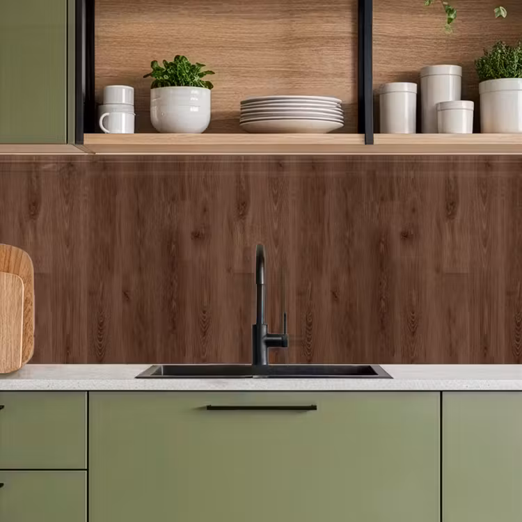Keuken achterwand - Bruin - Patronen - Hout — 5