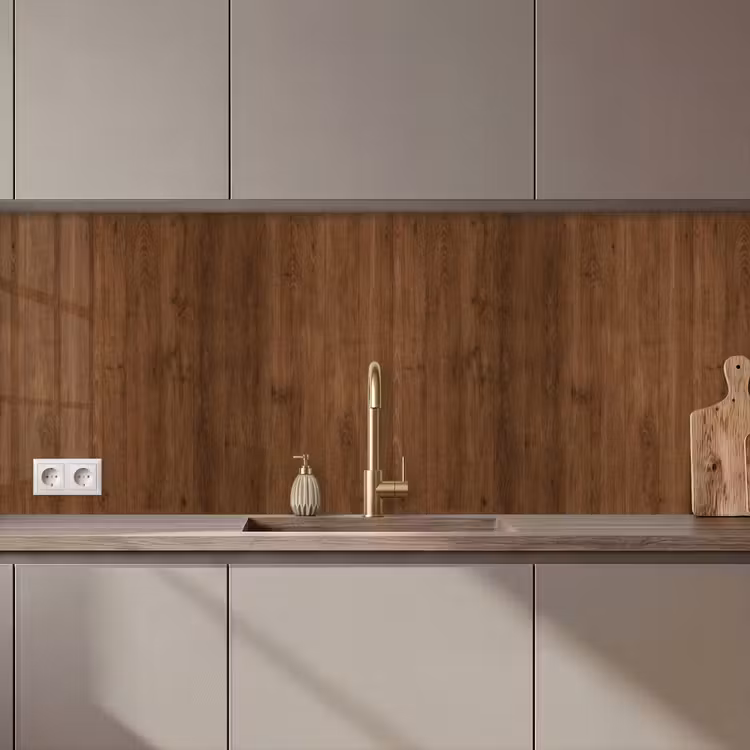 Keuken achterwand - Hardhout - Patronen - Bruin — 1