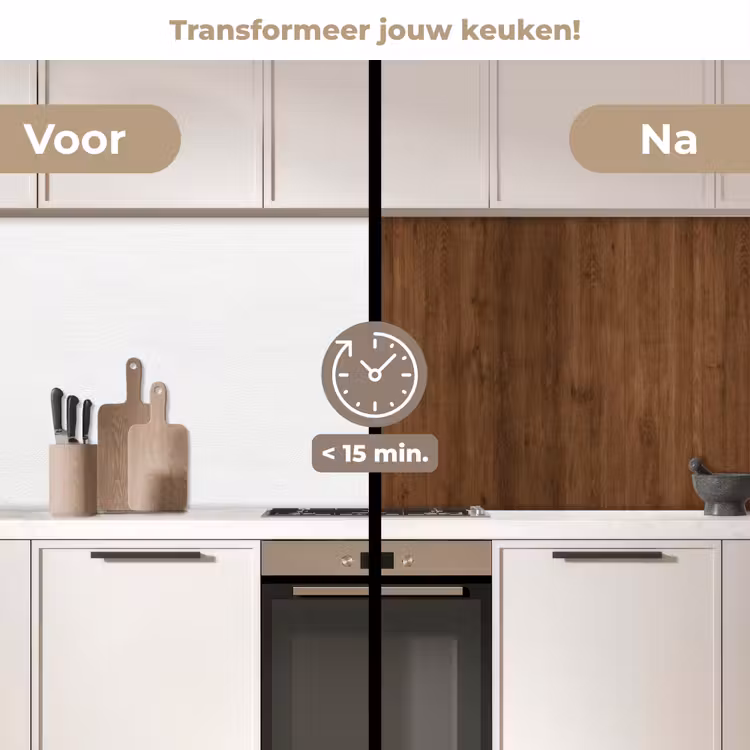 Keuken achterwand - Hardhout - Patronen - Bruin — 2