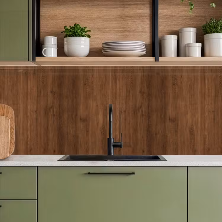 Keuken achterwand - Hardhout - Patronen - Bruin — 5
