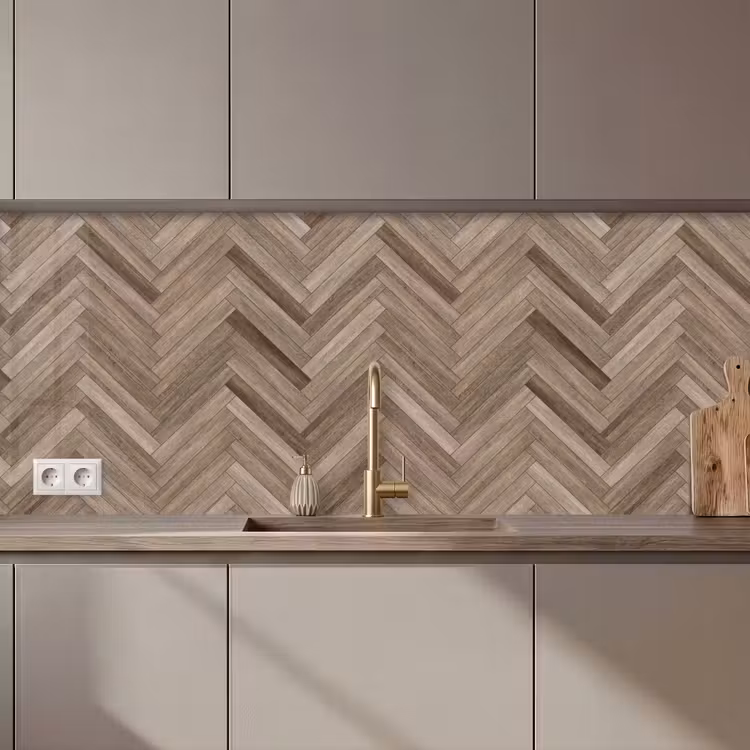 Keuken achterwand - Patronen - Hout - Bruin — 1