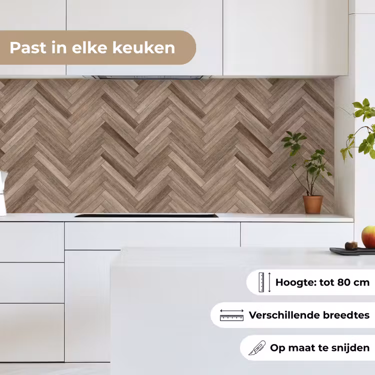 Keuken achterwand - Patronen - Hout - Bruin — 4