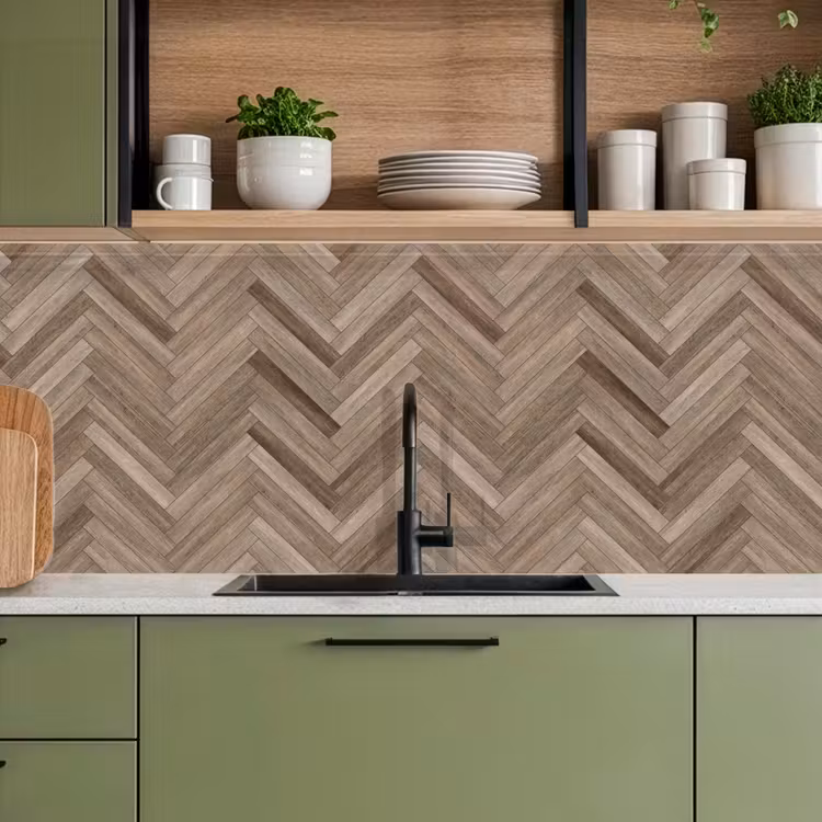 Keuken achterwand - Patronen - Hout - Bruin — 5