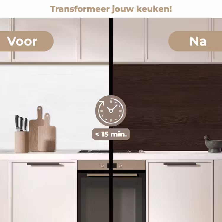 Keuken achterwand - Patroon - Hardhout - Plank — 2