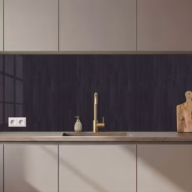 Keuken achterwand - Plank - Zwart - Patronen — 1