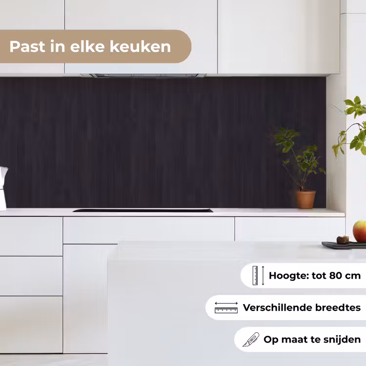 Keuken achterwand - Plank - Zwart - Patronen — 4