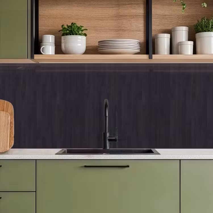 Keuken achterwand - Plank - Zwart - Patronen — 5
