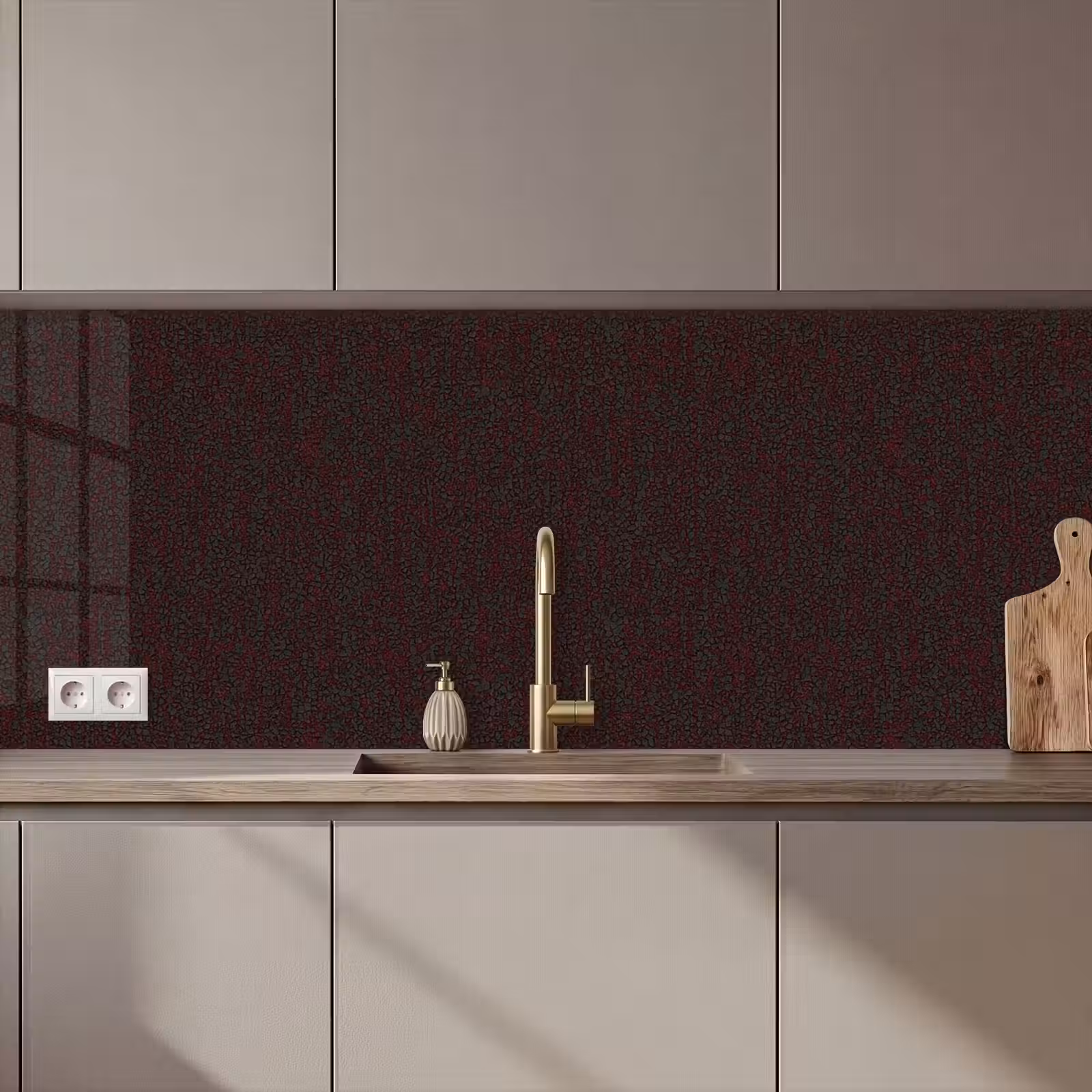 Keuken achterwand - Metaal - Donker - Roest — 1