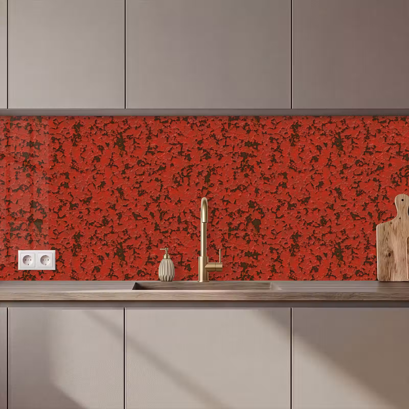 Keuken achterwand - Roest - Rood - Vlekken — 1