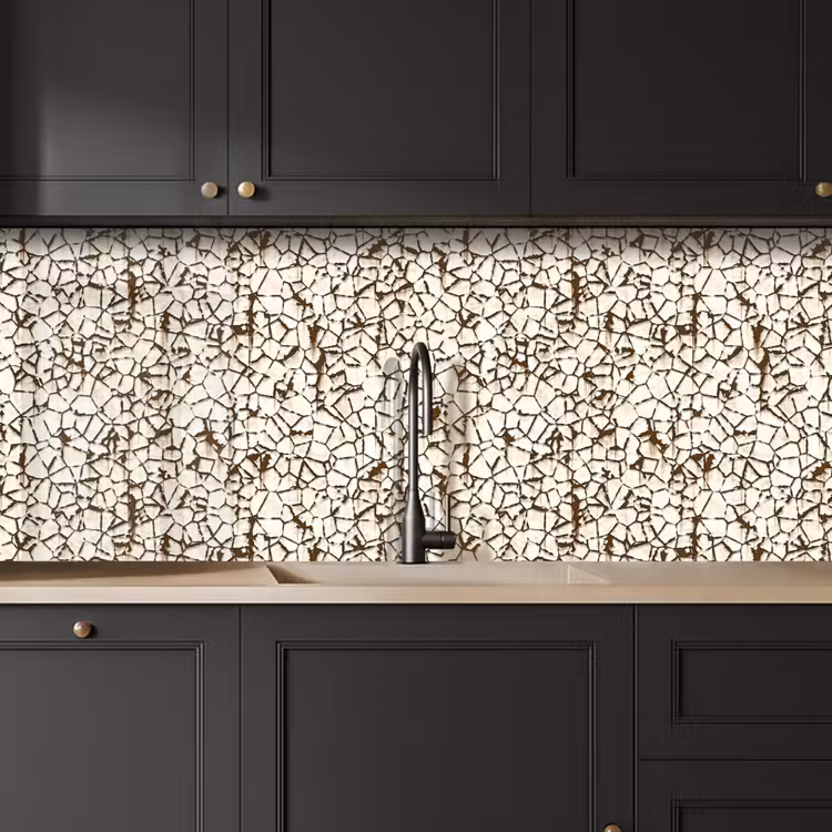 Keuken achterwand - Beige - Patroon - Roest - Verf — 6