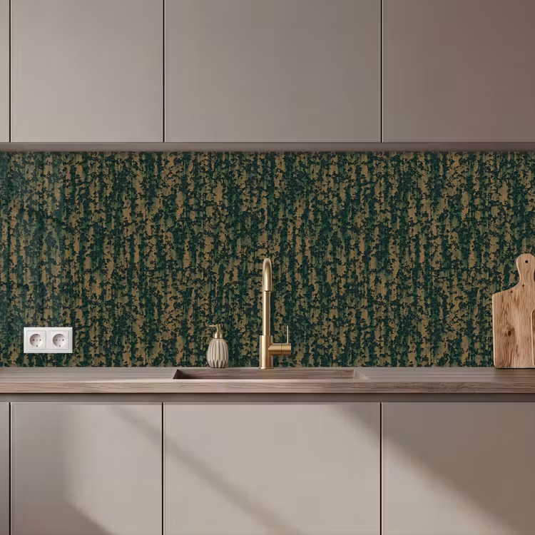 Keuken achterwand - Groen - Bruin - Vlekken - Roest — 1