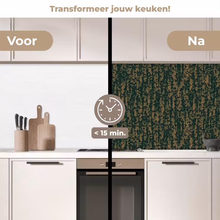 Keuken achterwand - Groen - Bruin - Vlekken - Roest — 2
