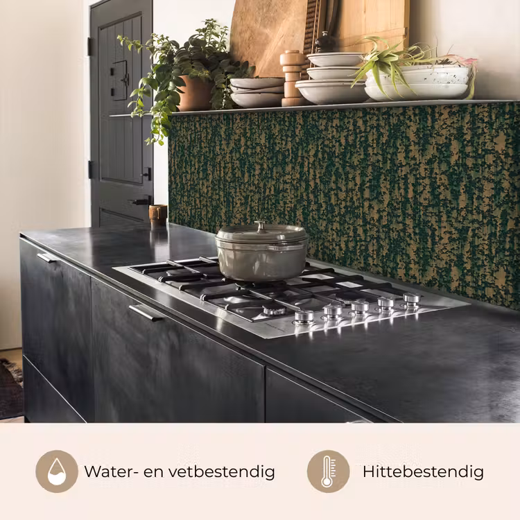 Keuken achterwand - Groen - Bruin - Vlekken - Roest — 3