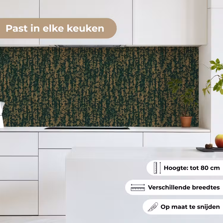 Keuken achterwand - Groen - Bruin - Vlekken - Roest — 4