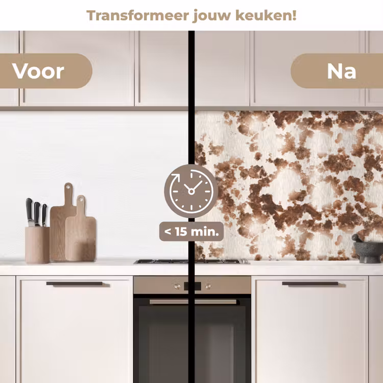 Keuken achterwand - Roest - Bruin - Vlekken - Metaal — 2