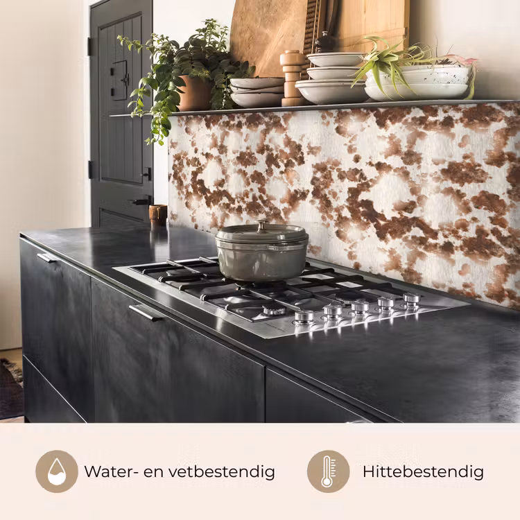 Keuken achterwand - Roest - Bruin - Vlekken - Metaal — 3