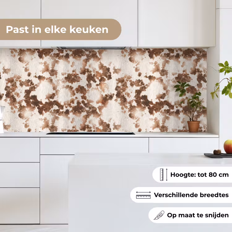 Keuken achterwand - Roest - Bruin - Vlekken - Metaal — 4