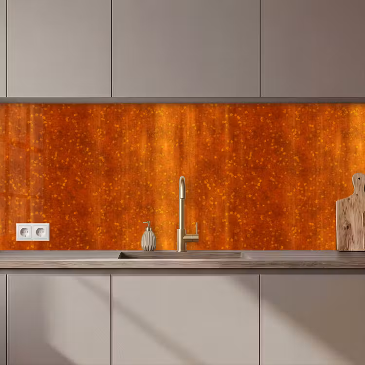 Keuken achterwand - Roest - Oranje - Rood - Vlekken — 1