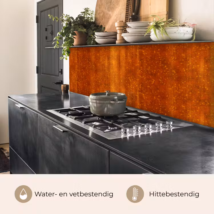 Keuken achterwand - Roest - Oranje - Rood - Vlekken — 3