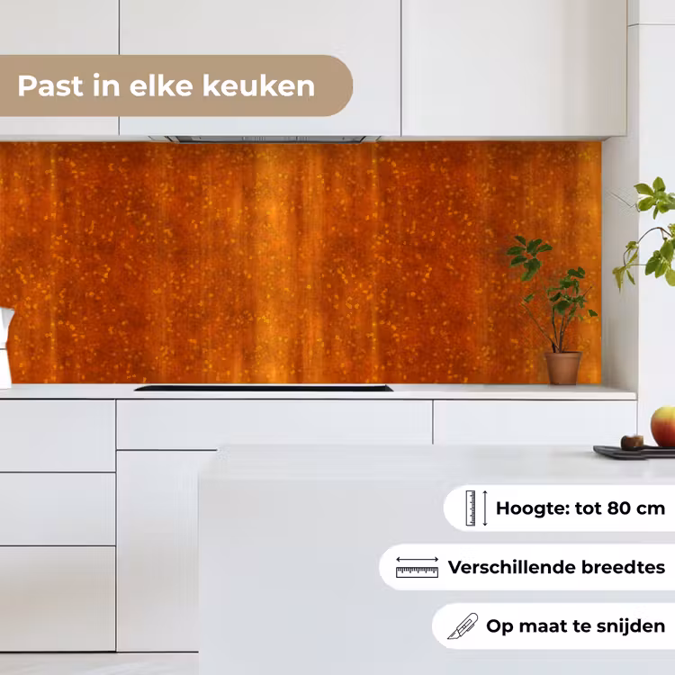 Keuken achterwand - Roest - Oranje - Rood - Vlekken — 4
