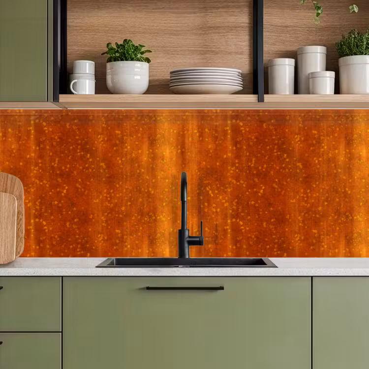 Keuken achterwand - Roest - Oranje - Rood - Vlekken — 5