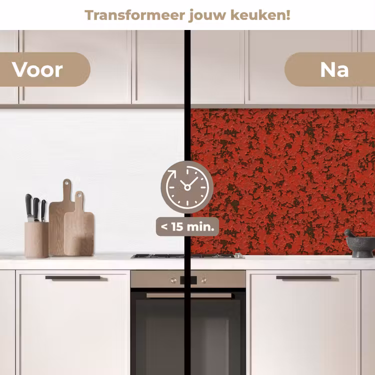 Keuken achterwand - Roest - Rood - Vlekken — 2
