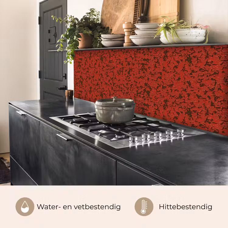 Keuken achterwand - Roest - Rood - Vlekken — 3