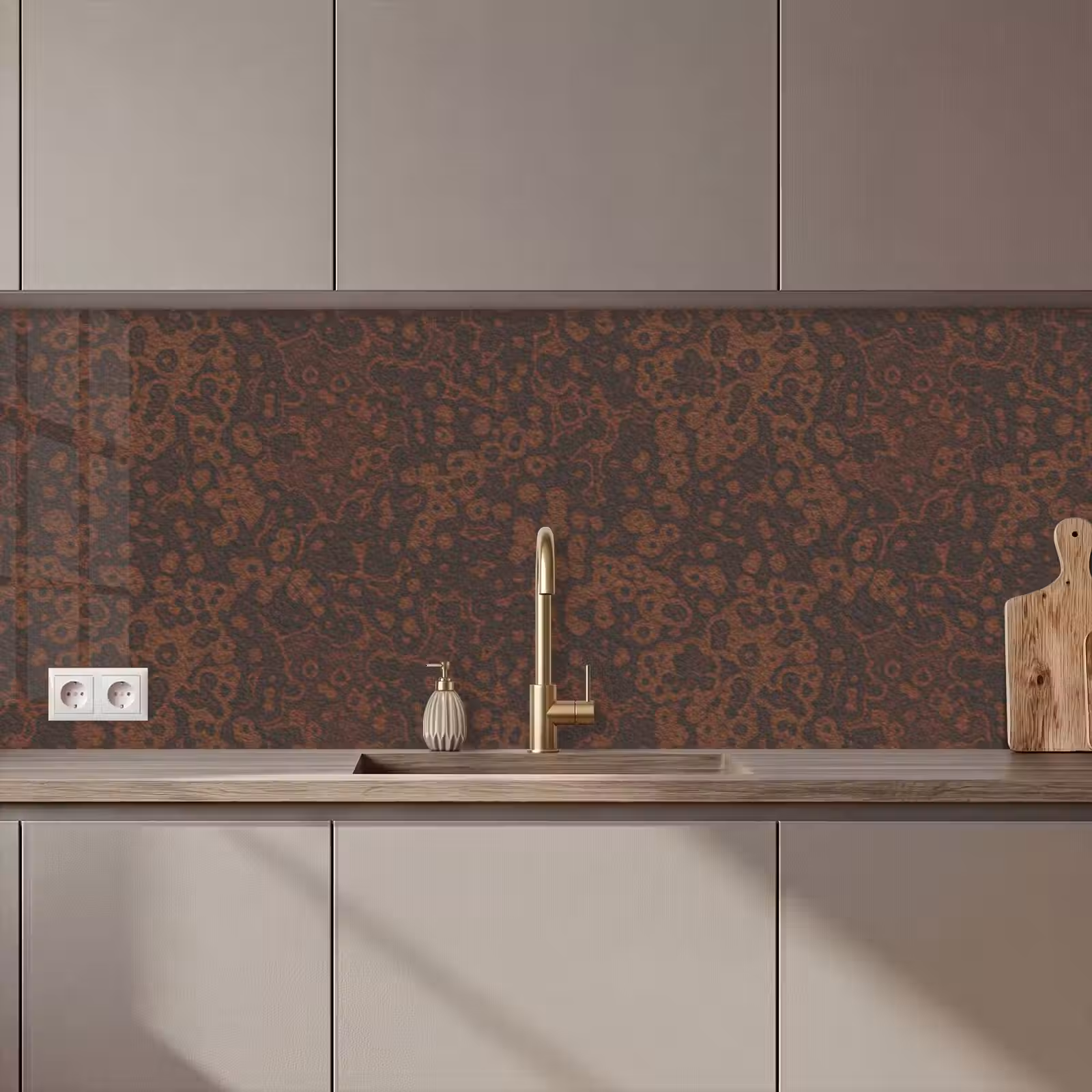 Keuken achterwand - Donker - Bruin - Roest — 1