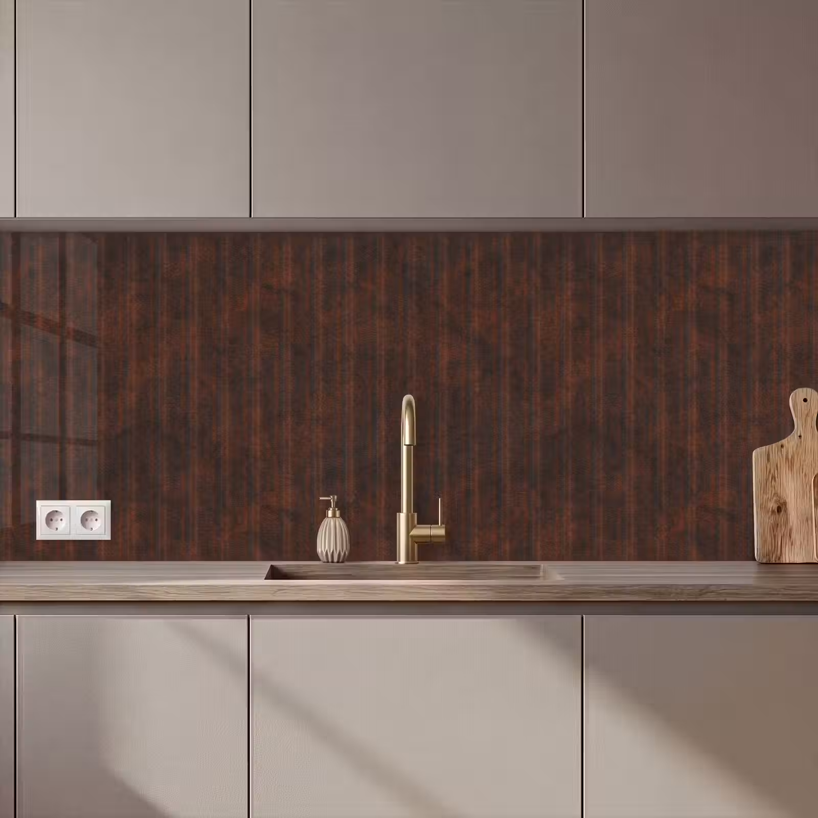 Keuken achterwand - Roest - Lijnen - Patroon — 1