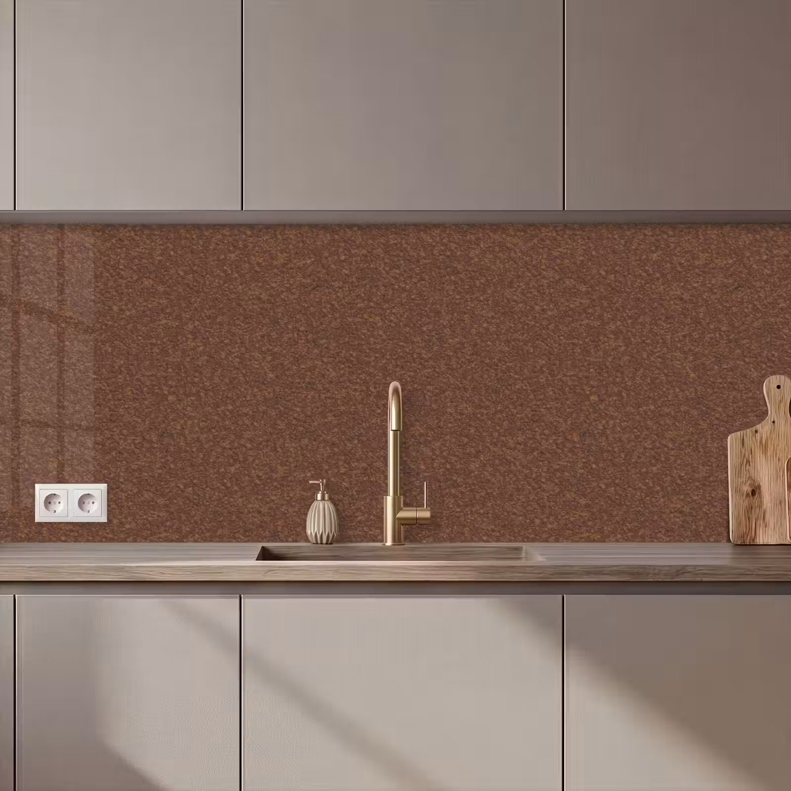 Keuken achterwand - Ruw - Roest - Rood — 1