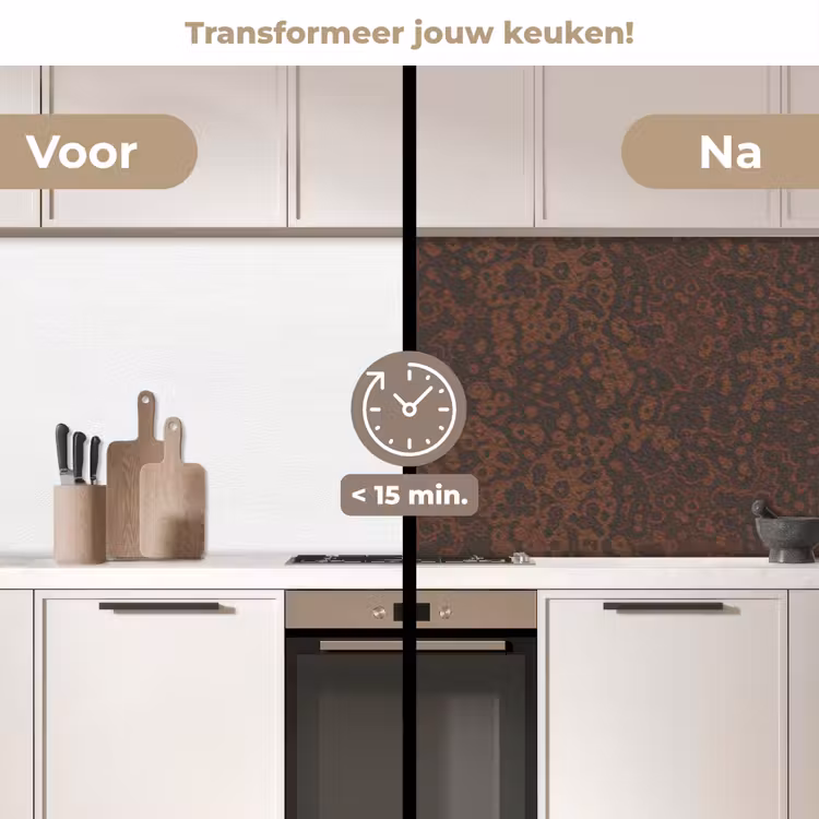 Keuken achterwand - Donker - Bruin - Roest — 2