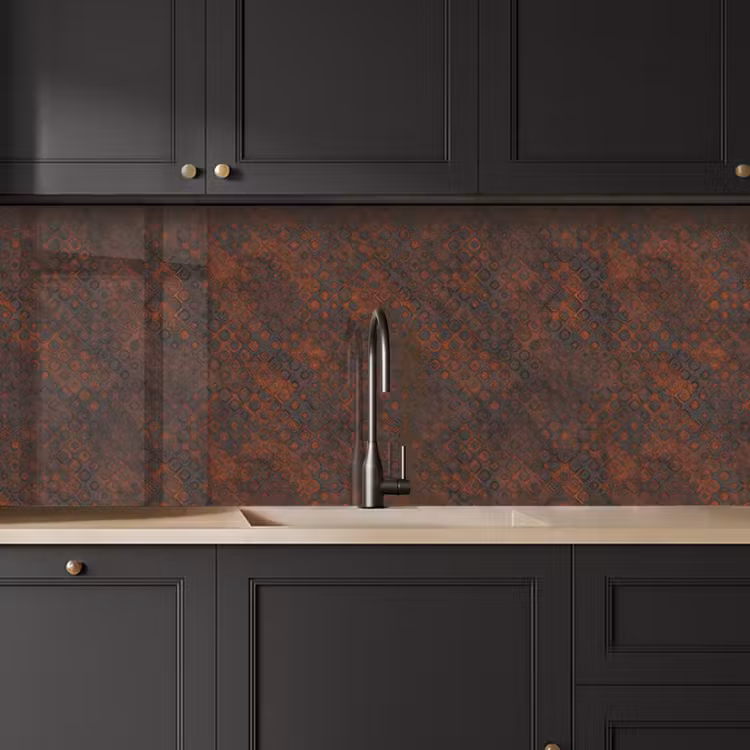 Keuken achterwand - Patroon - Roest - Bruin — 6