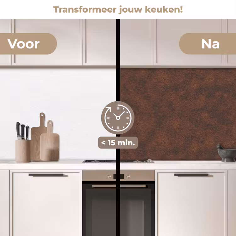 Keuken achterwand - Roest - Bruin - Rood — 2