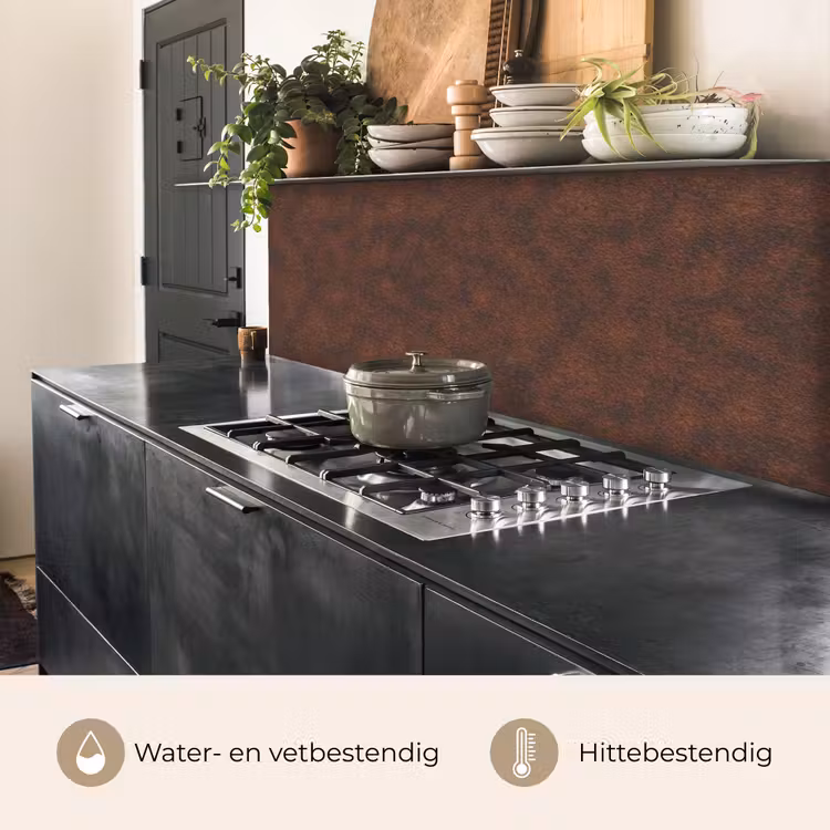 Keuken achterwand - Roest - Bruin - Rood — 3