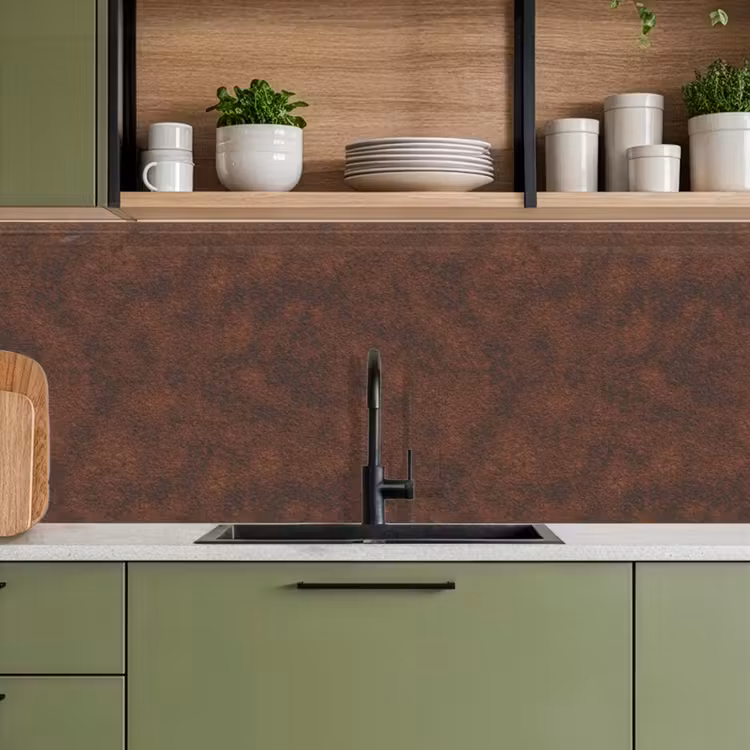 Keuken achterwand - Roest - Bruin - Rood — 5