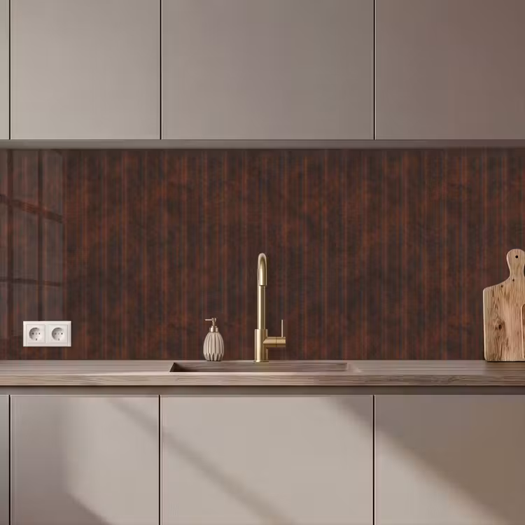 Keuken achterwand - Roest - Lijnen - Patroon — 1