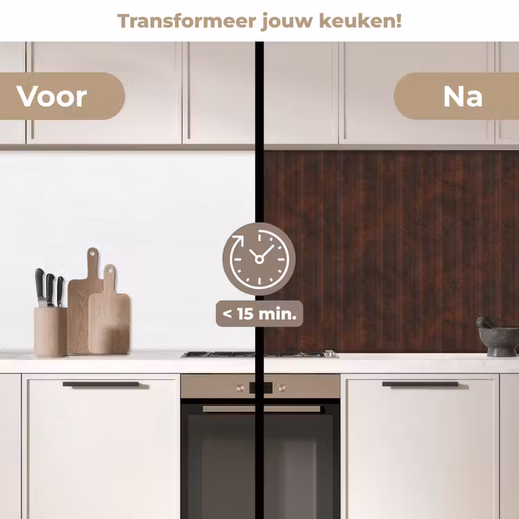 Keuken achterwand - Roest - Lijnen - Patroon — 2