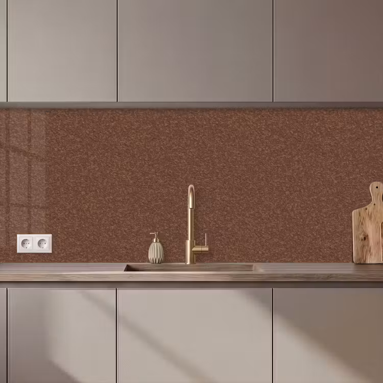 Keuken achterwand - Ruw - Roest - Rood — 1