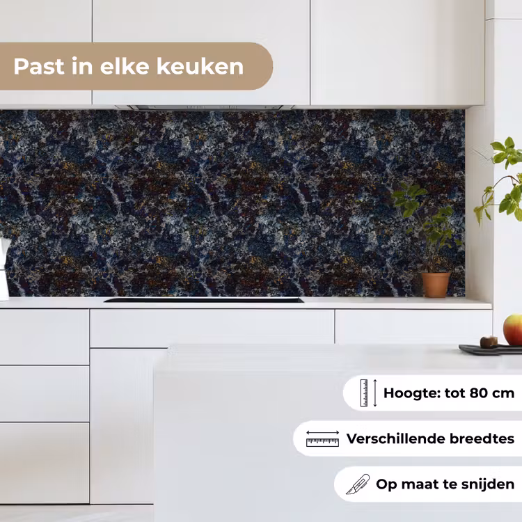 Keuken achterwand - Blauw - Graniet - Donker — 4