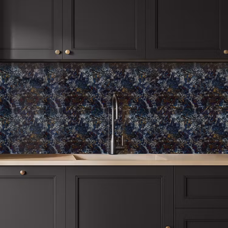 Keuken achterwand - Blauw - Graniet - Donker — 6