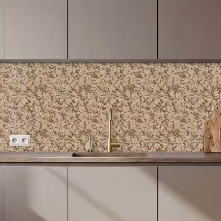 Keuken achterwand - Bruin - Grijs - Patroon — 1